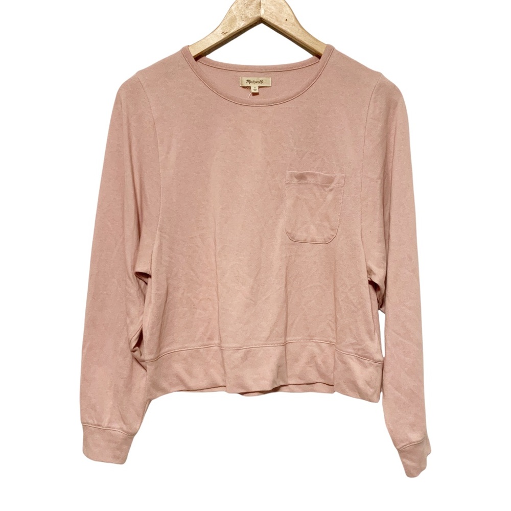 🎄 3/$15 NWT Madewell Long Sleeve Lightweight Sweater Pocket Tee S
